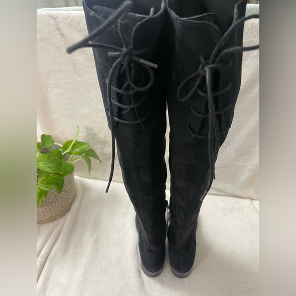 GEOX Felicity Suede Over The Knee High Black‎ Suede Boots 6.5 M, E 509 - Picture 7 of 16
